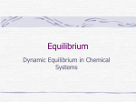 Dynamic Equilibrium Powerpoint Note
