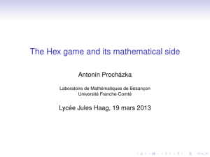The Hex game and its mathematical side