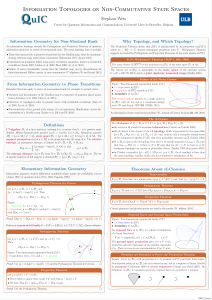 Information Topologies on Non-Commutative State Spaces