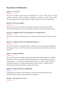 bma105 linear algebra