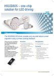 HVLED805 – one-chip solution for LED driving