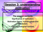 Session 3: understanding motivation