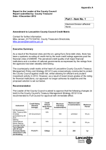 Report to the insert Leader, Deputy Leader or Cabinet