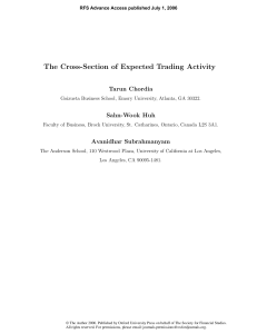 The Cross-Section of Expected Trading Activity