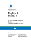 Modul 6 English 4 - Universitas Mercu Buana
