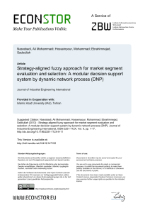 Strategy-aligned fuzzy approach for market segment