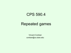 repeated games - Duke Computer Science