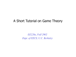 A Short Tutorial on Game Theory