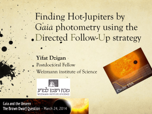 Finding Hot-Jupiters by Gaia photometry using the Directed Follow