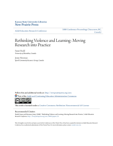 Rethinking Violence and Learning: Moving