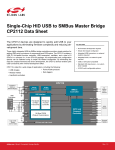 Single-Chip HID USB to SMBus Master Bridge CP2112 Data Sheet
