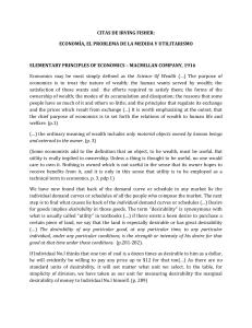 CITAS DE IRVING FISHER: ECONOMÍA, EL PROBLEMA DE LA