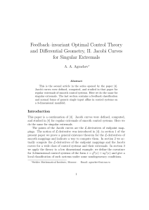 41. Feedback--invariant optimal control theory and differential