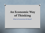 An Economic Way of Thinking