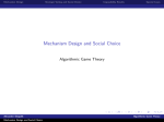 Mechanism Design and Social Choice