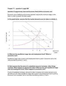 Chapter 11 – question 9, page 269 Question 9 (opportunity Cost and