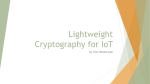 Cryptography for IoT