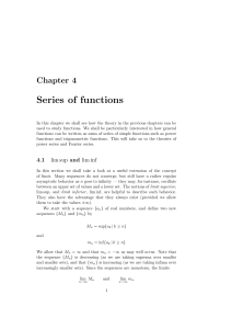 Series of functions