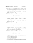 Engineering Mathematics | CHEN30101 problem sheet 6 1