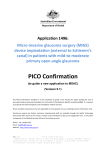 PICO Confirmation - Medical Services Advisory Committee