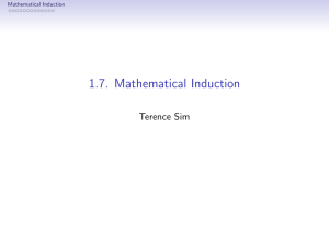 1.7. Mathematical Induction