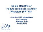 Canadian NGO perspectives and examples Santiago, Chile May 29