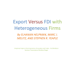 Export Versus FDI with Heterogeneous Firms
