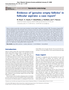 Evidence of `genuine empty follicles` in follicular