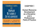Foundations of Human Resource Development 2nd Edition. San