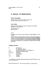 A theory of abstraction - Computer Science and Engineering