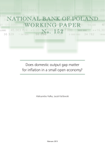 NATIONAL BANK OF POLAND WORKING PAPER No. 152