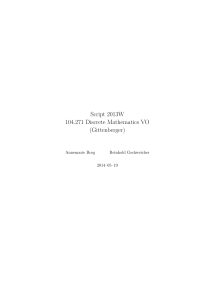 Script 2013W 104.271 Discrete Mathematics VO (Gittenberger)
