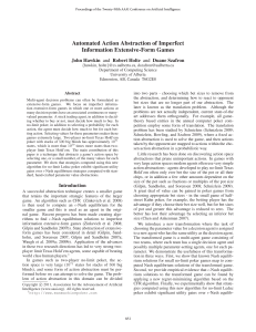 Automated Action Abstraction of Imperfect Information Extensive