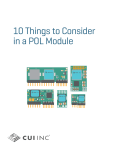 10 Things to Consider in a POL Module | CUI Inc