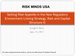 Risk Appetite: The Link Between Strategy and Capital