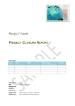 project closure report goals