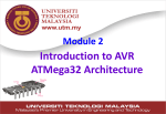 ATMega32 Programmer Model: Registers