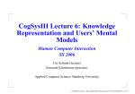 Knowledge Representation and Users` Mental Models
