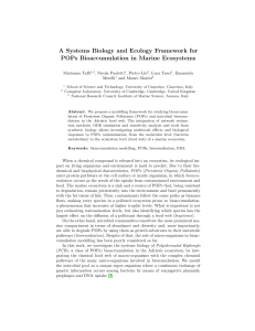 A Systems Biology and Ecology Framework for POPs