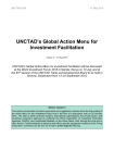 UNCTAD`s Global Action Menu for Investment Facilitation