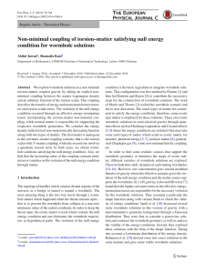 Non-minimal coupling of torsion–matter satisfying null energy