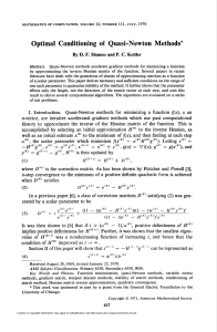 Optimal Conditioning of Quasi-Newton Methods