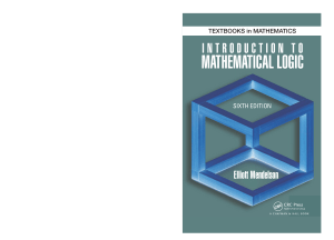 Introduction to Mathematical Logic, Sixth Edition