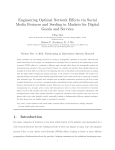 Engineering Optimal Network Effects via Social Media Features and
