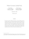 Political Uncertainty and Risk Premia - USI - ECO