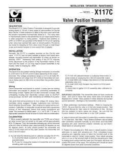 Valve Position Transmitter - Cla-Val