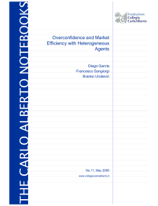 Overconfidence and Market Efficiency with Heterogeneous Agents