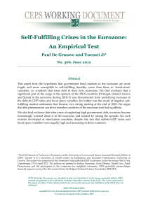 Self-Fulfilling Crises in the Eurozone: An Empirical Test