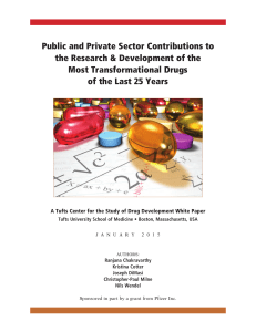 Public and Private Sector Contributions to the Research