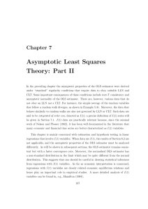 Asymptotic Least Squares Theory: Part II